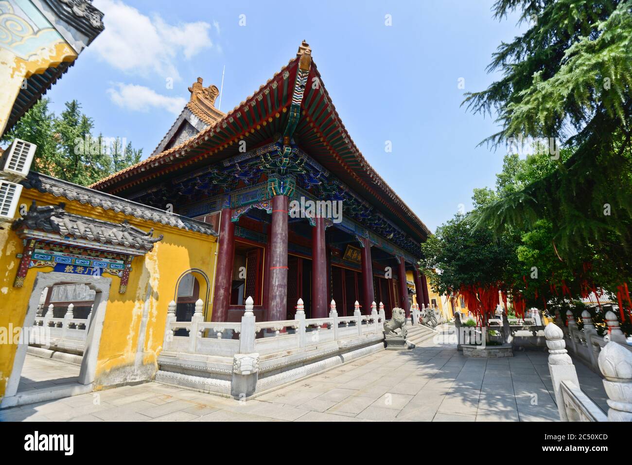 Baotong Temple: The Hall of Maitreya Wuhan, China Stock Photo