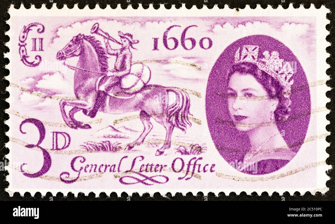 Queen elizabeth british stamp 1960 hi-res stock photography and