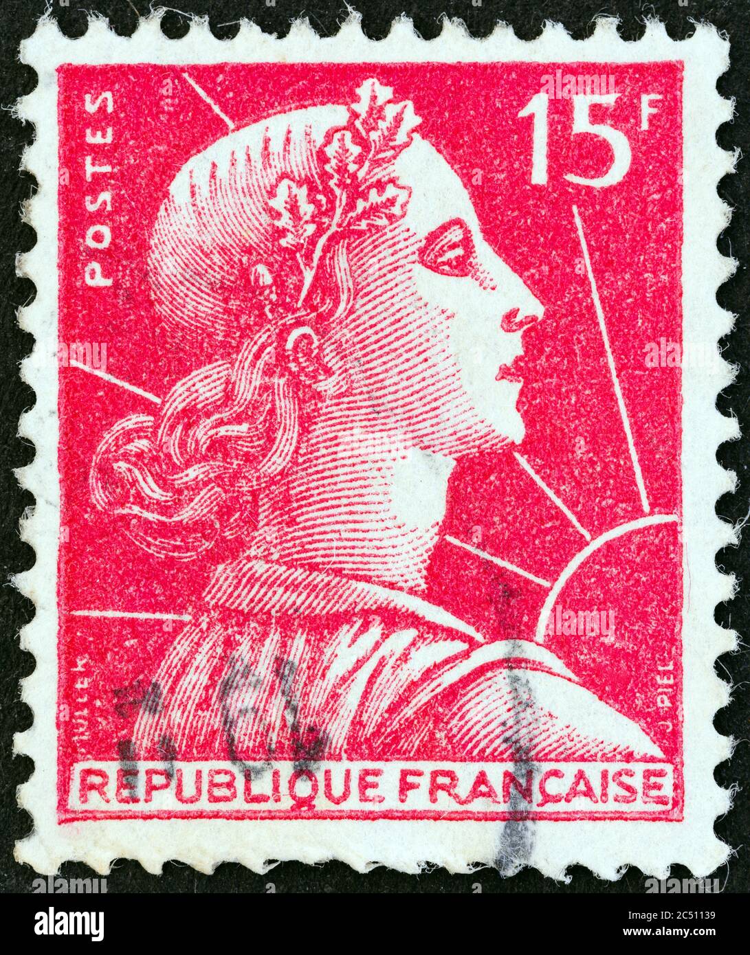 France stamp marianne hi-res stock photography and images - Alamy