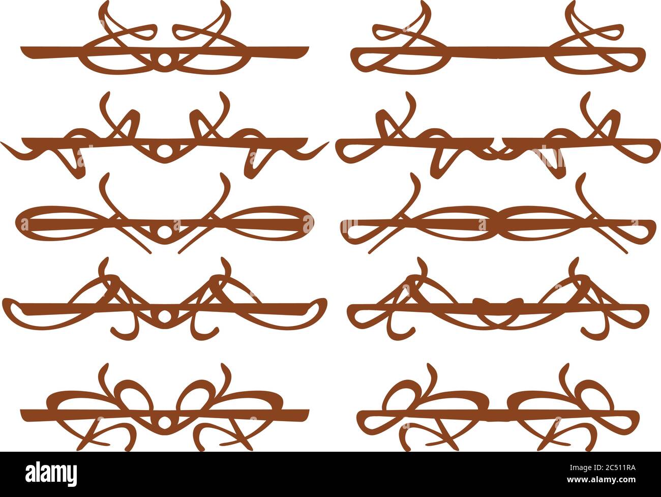 Vector vintage decorative design elements illustration Stock Vector ...