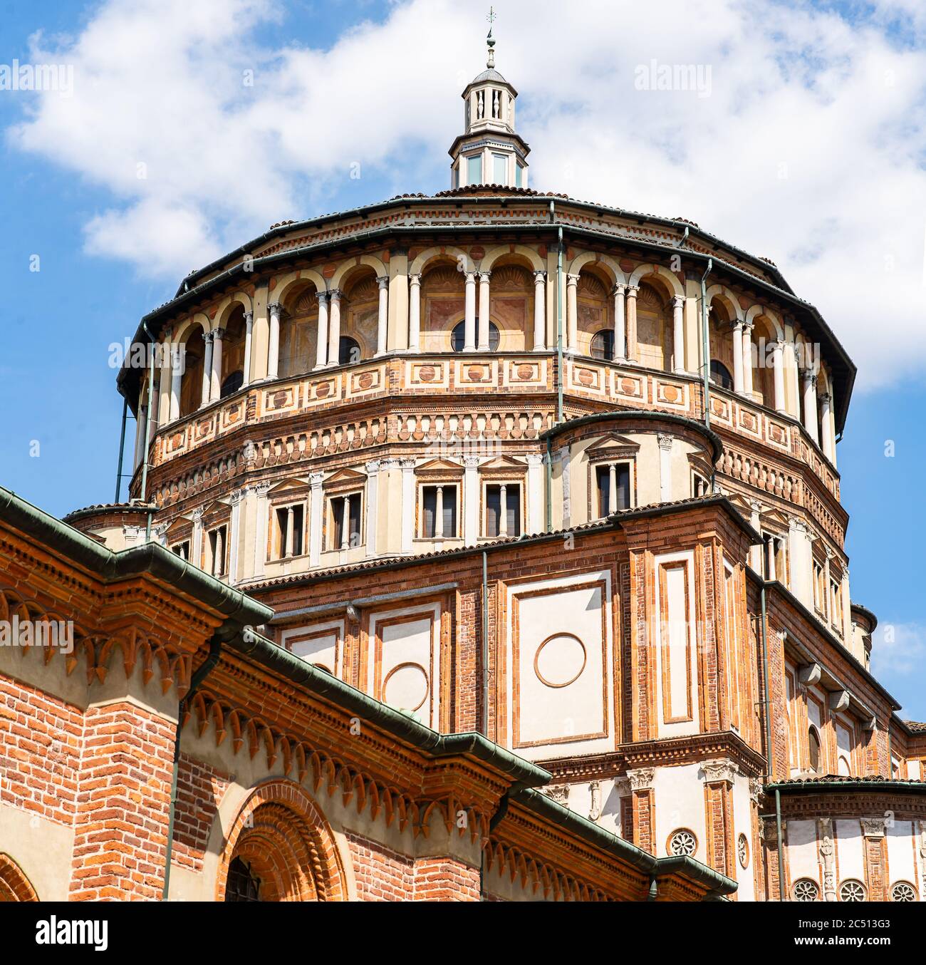 Church Santa Maria delle Grazie in Milan, Italy. The Home of 'The Last Supper'. Stock Photo