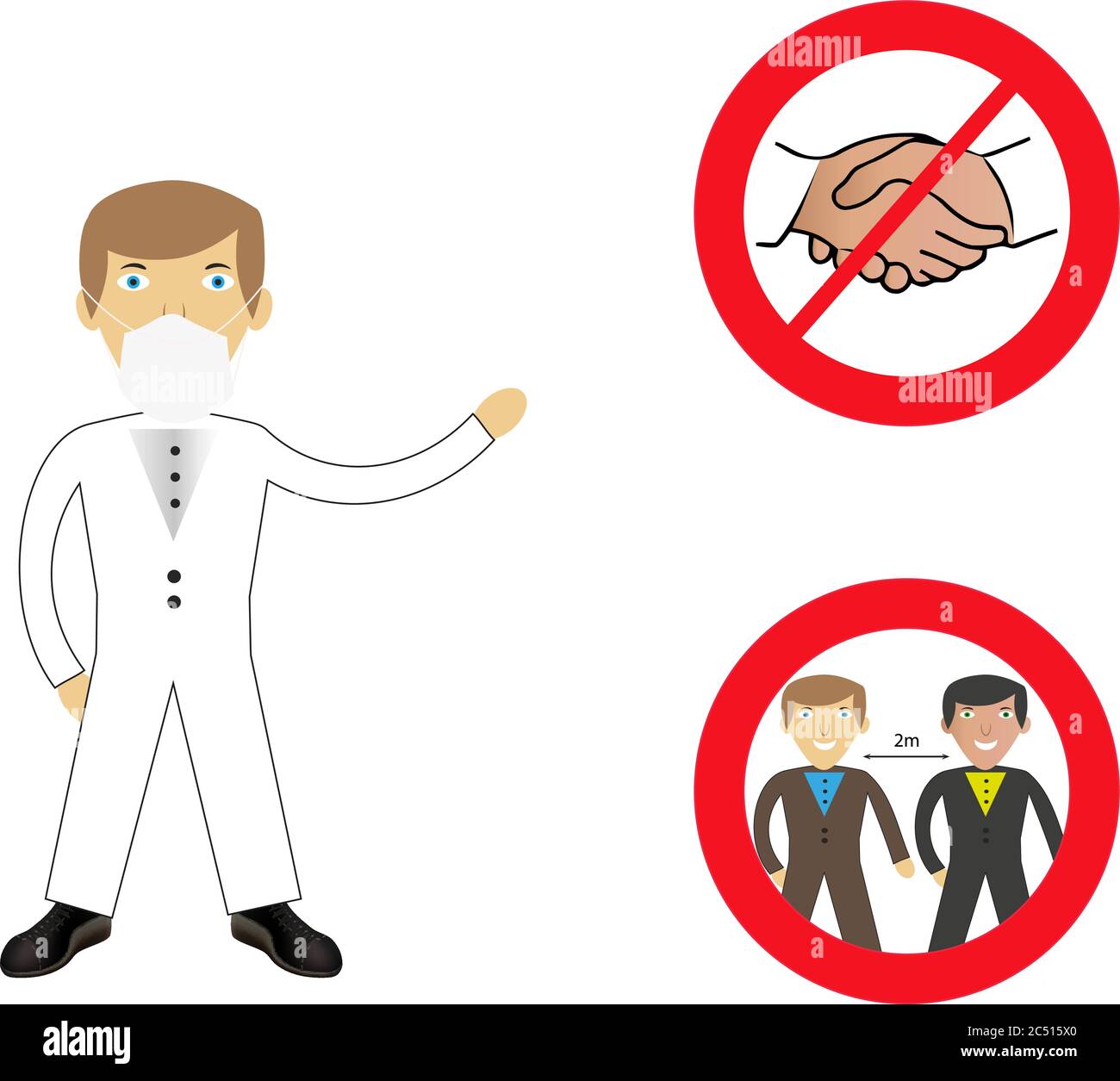 Avoiding danger Stock Vector Images - Alamy