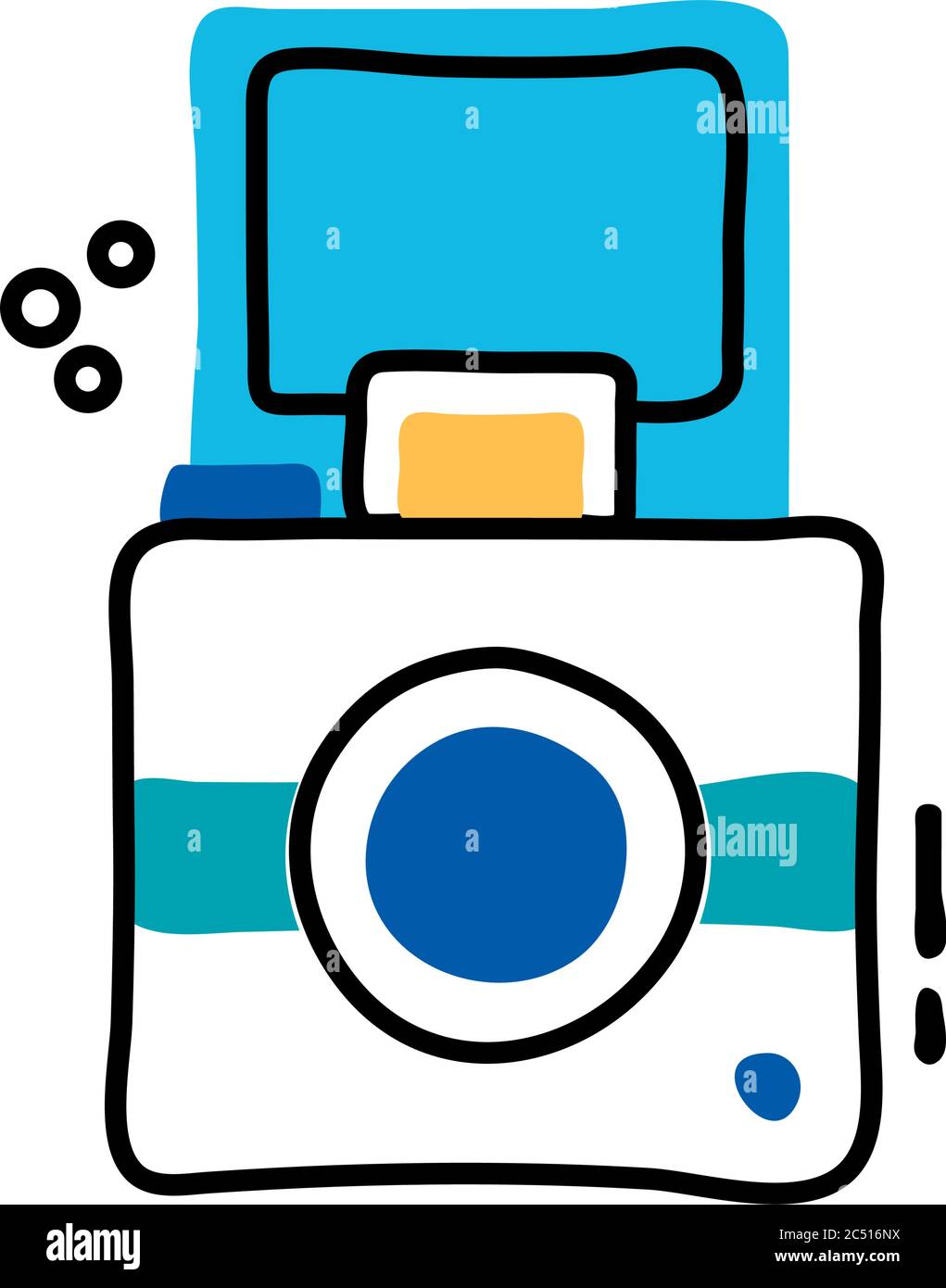 snapshot camera line and fill style icon vector illustration design ...