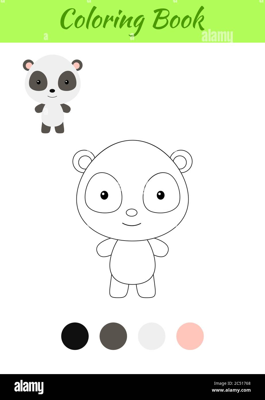 Panda Coloring High Resolution Stock Photography And Images Alamy