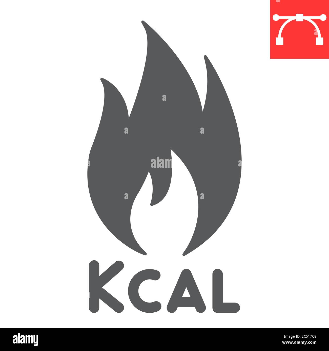 Calories burn glyph icon, fitness and keto diet, fire sign vector ...