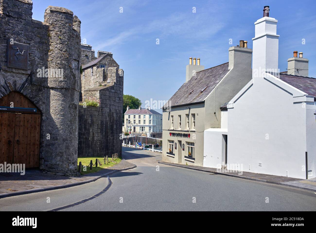 The Castle Arms known as the Glue Pot at Castletown Harbour, Isle of Man Stock Photo