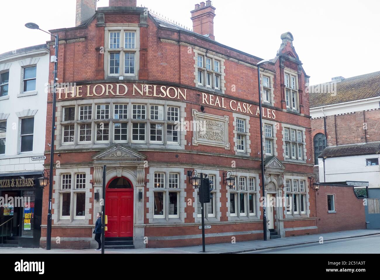 Derby, UK: The Lord Nelson Pub in Curzon Street Stock Photo