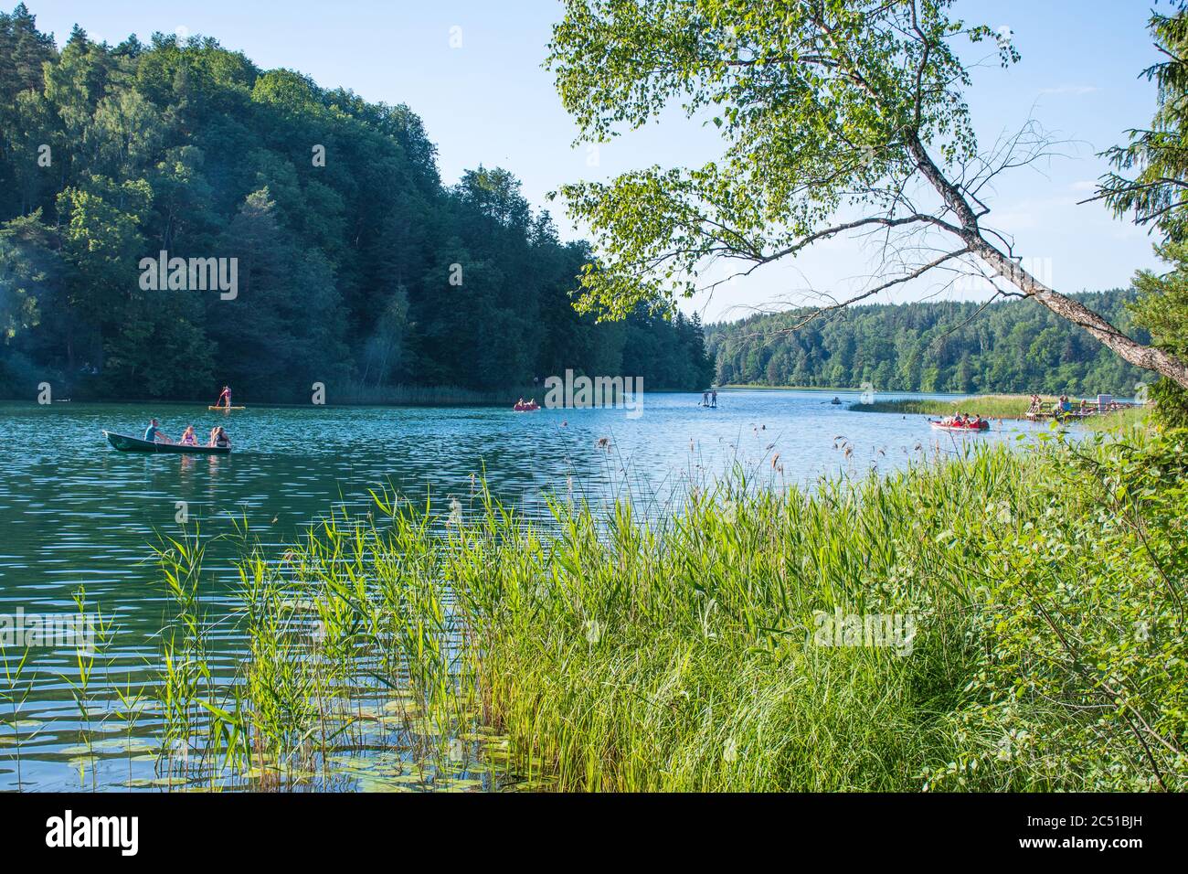 Summer at the lake, water sports, outdoor activities Stock Photo Alamy