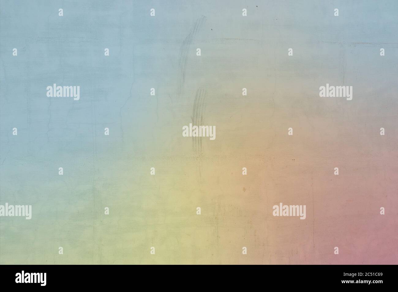 holographic lighting reflected on concrete wall. Stock Photo
