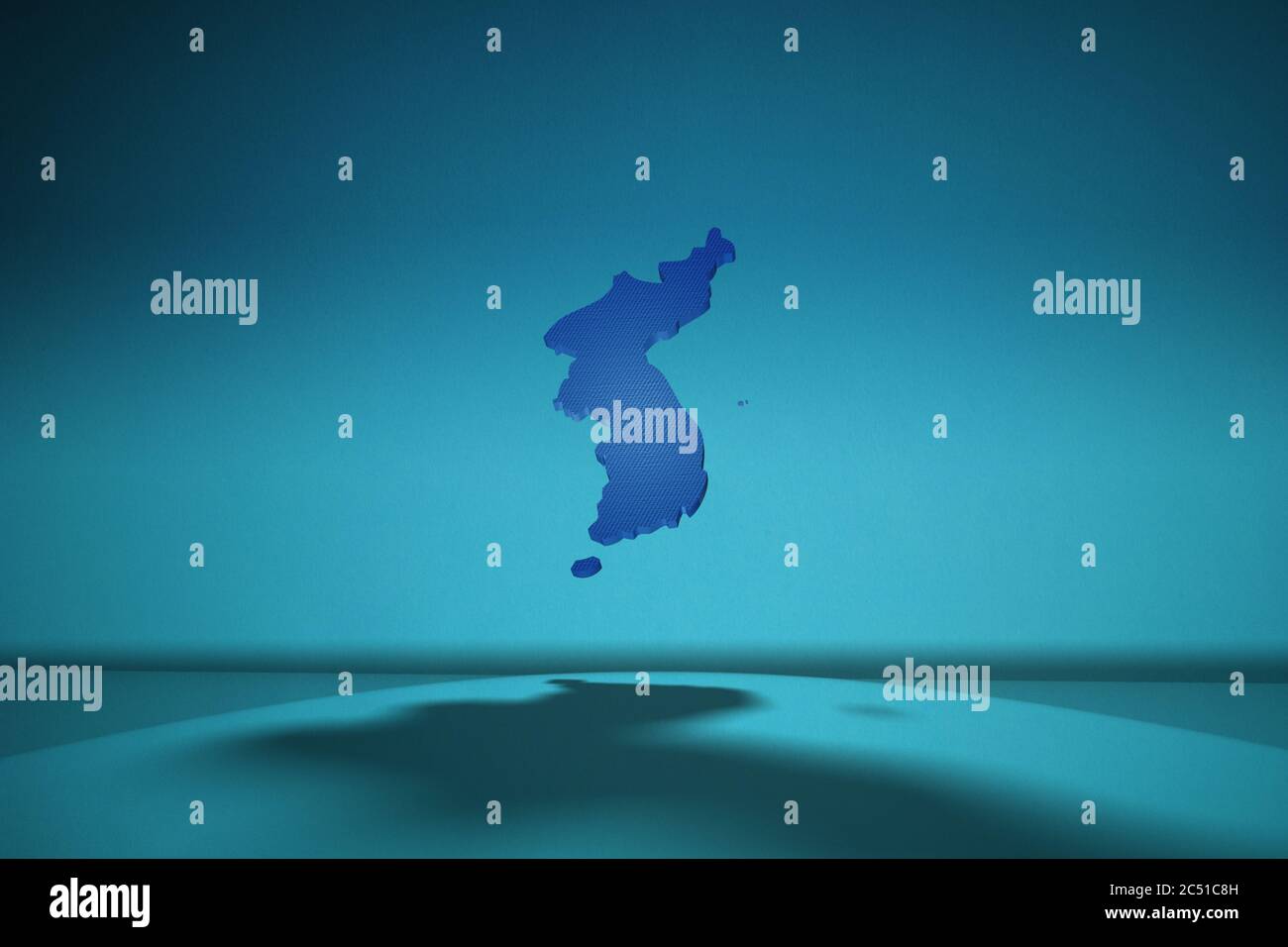Korea war map hi-res stock photography and images - Alamy
