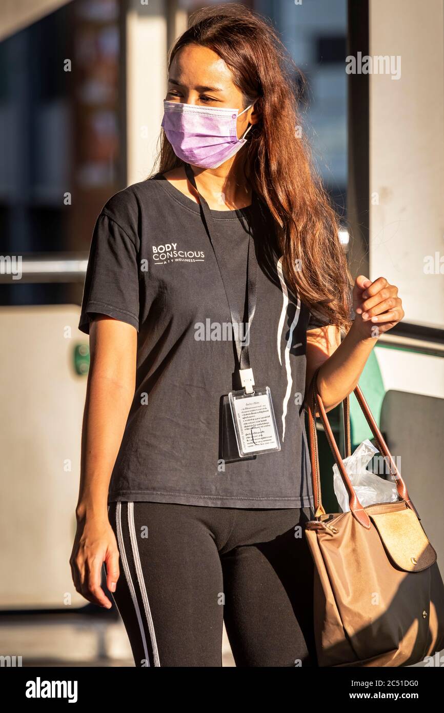 Girl face mask facemask hires stock photography and images Alamy