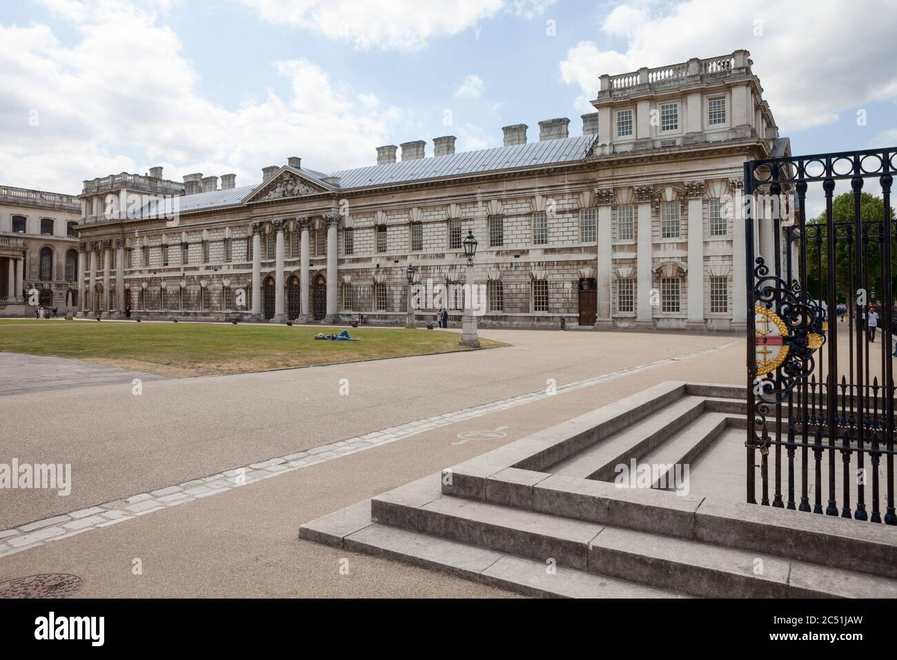 Admirals house Old Royal Navy College Greenwich London Stock Photo