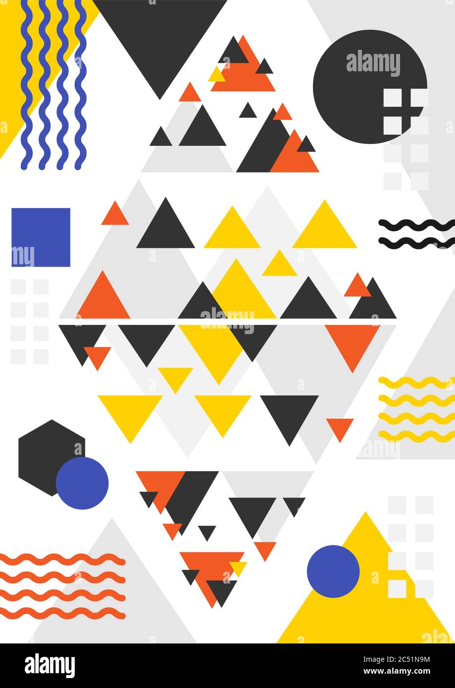 Creative geometric abstract background, Dynamic geometric shapes ...