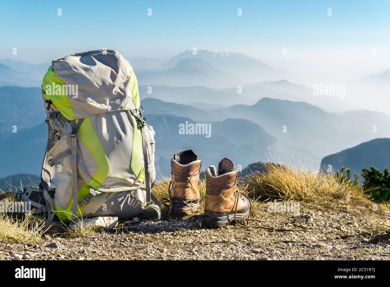 Climbing gear backpack hi-res stock photography and images - Alamy
