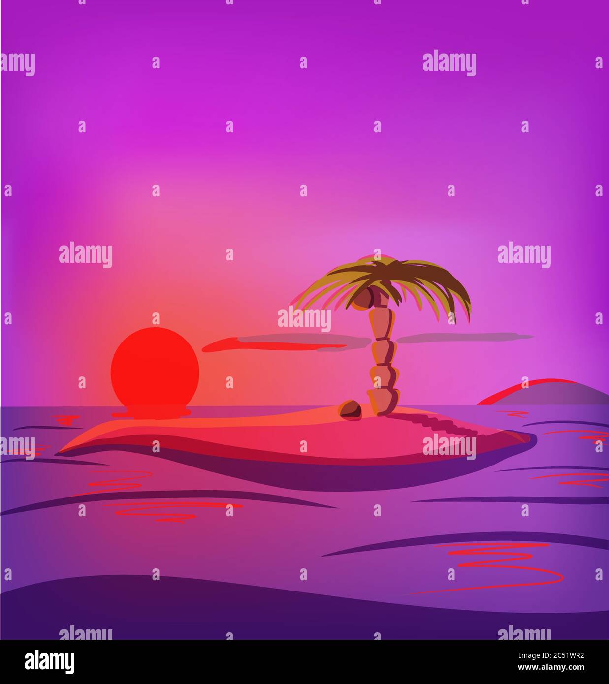 Purple sea stock vector images alamy