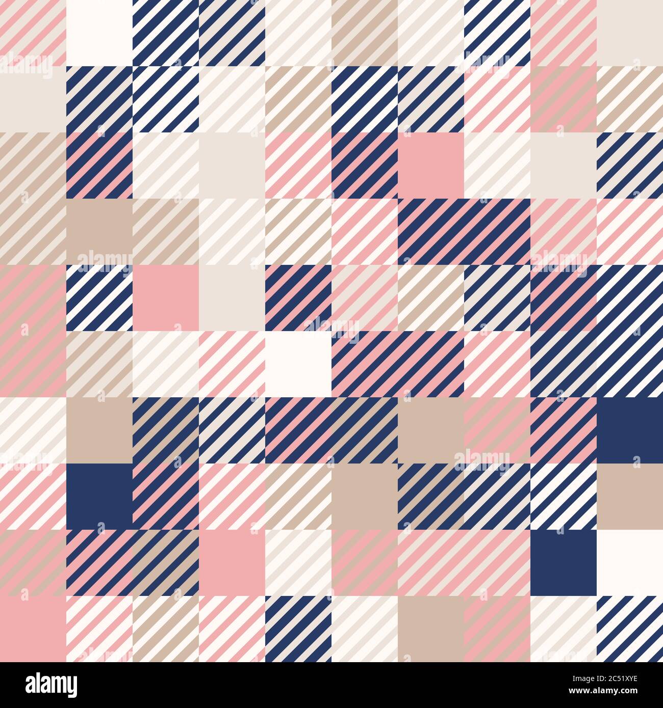 Abstract geometric background, random coloring. Seamless vector pattern ...
