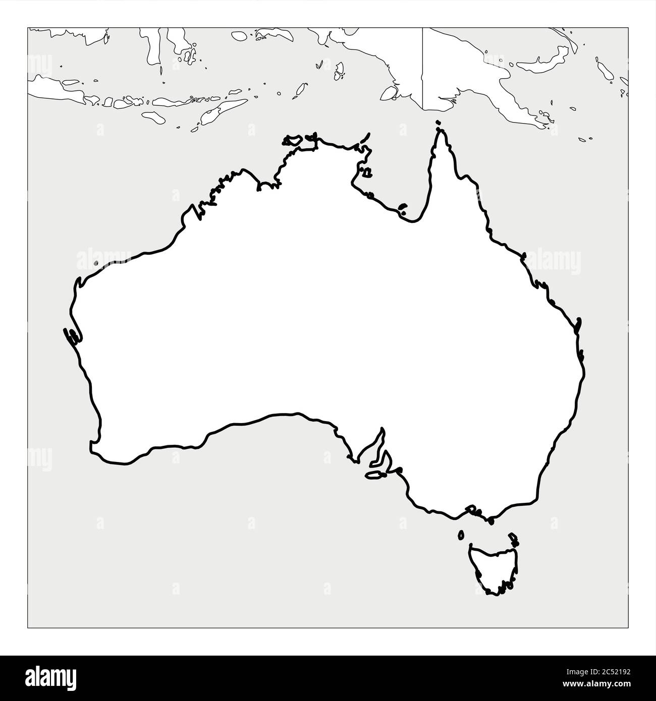 Australian Political Map Outline