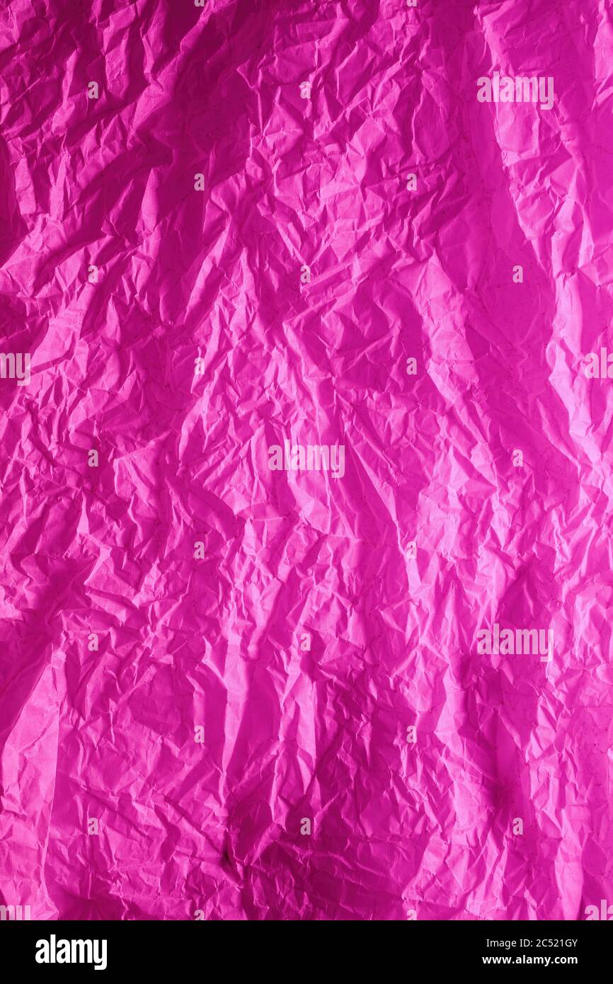 Abstract purple crumpled paper texture for background or backdrop use Stock Photo