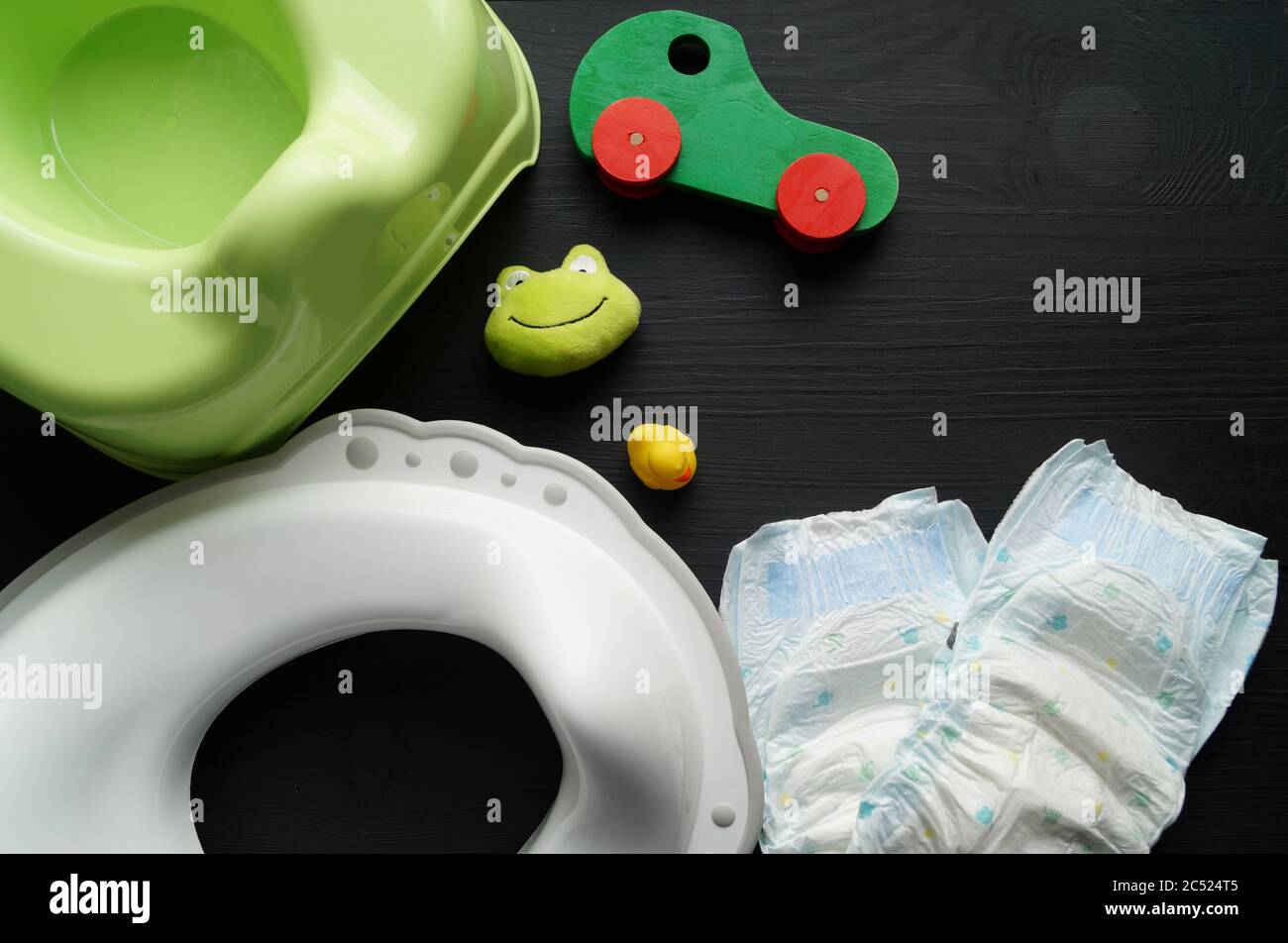 Potty training for kids background Stock Photo