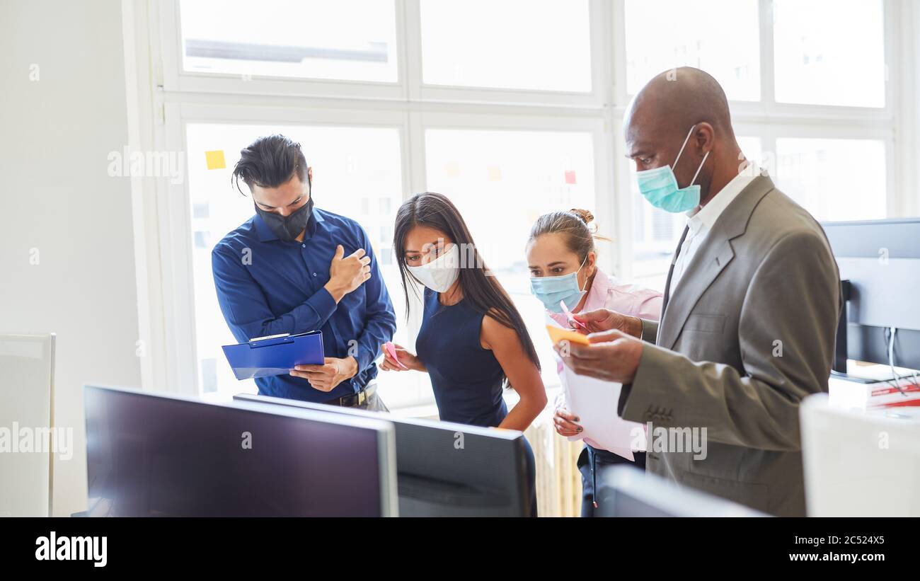 Creative Team Of A Web Agency People Working Together On The Computer While Developing A Website Stock Photo Alamy