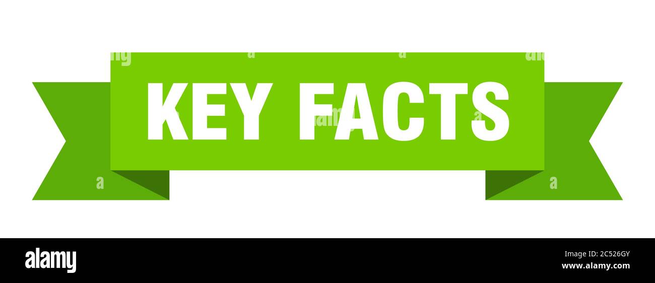 key facts ribbon. key facts isolated band sign. key facts banner Stock ...