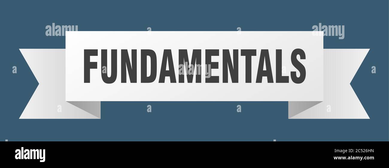 fundamentals ribbon. fundamentals isolated band sign. fundamentals ...