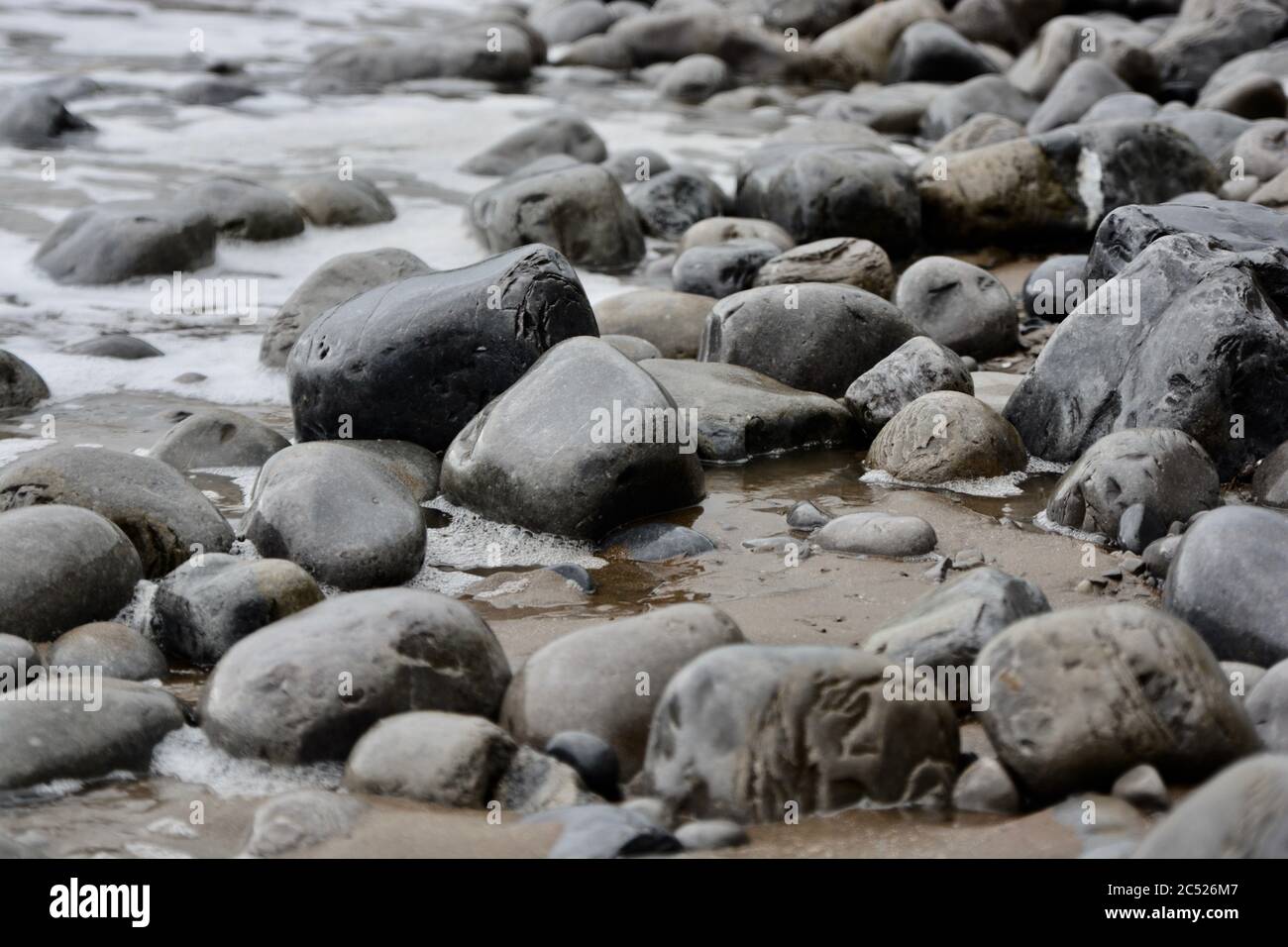 Natural backgrounds and textures of pebbles, stones and rocks on the ...