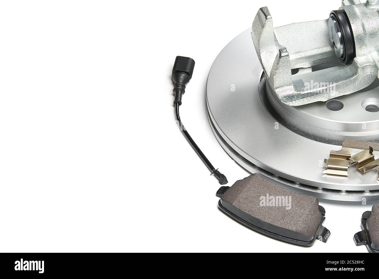 brand new brake discs, brake caliper and brake pad set for car