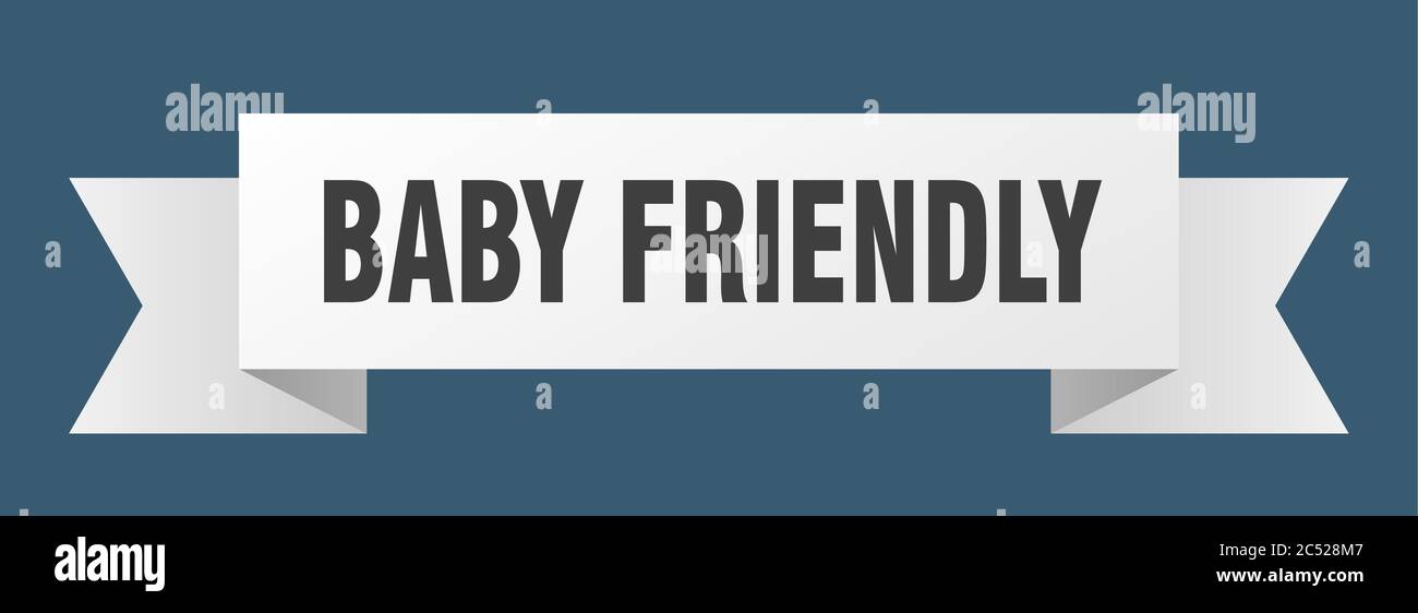 baby friendly ribbon. baby friendly isolated band sign. baby friendly