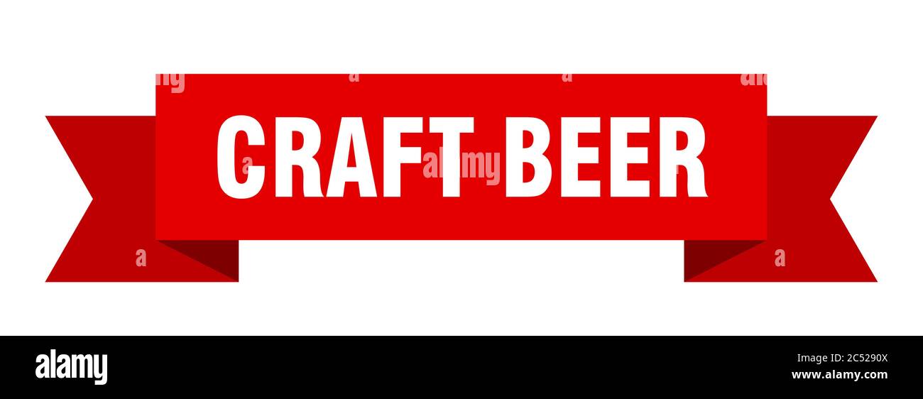 craft beer ribbon. craft beer isolated band sign. craft beer banner ...