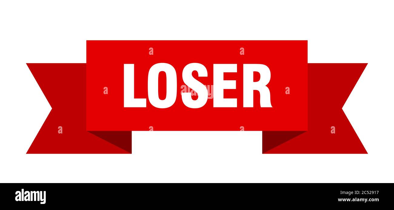 loser ribbon. loser isolated band sign. loser banner Stock Vector Image ...