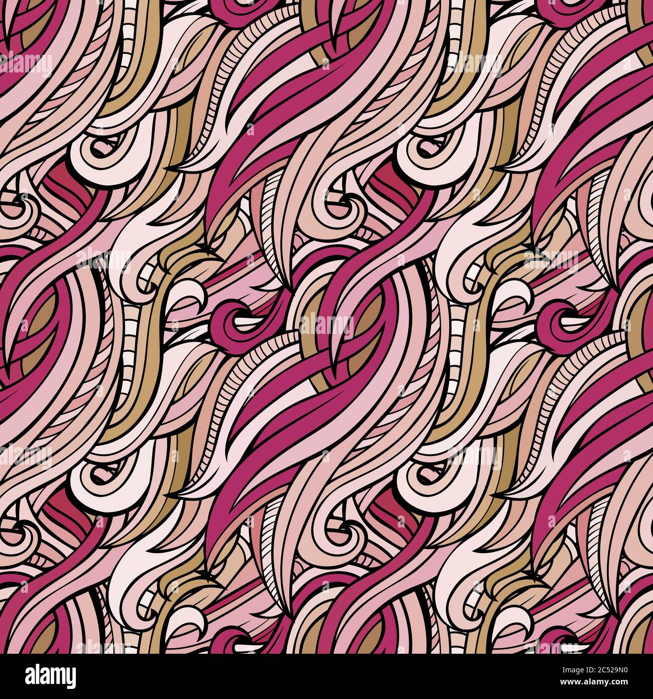 Vector seamless abstract nature pattern Stock Vector Image & Art - Alamy