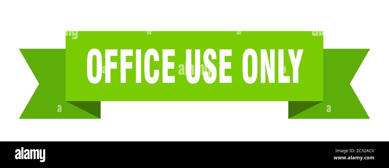 office use only ribbon. office use only isolated band sign. office use only banner Stock Vector