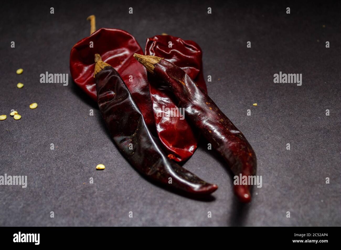 Red Mexican spicy chili pepper guajillo Stock Photo Alamy
