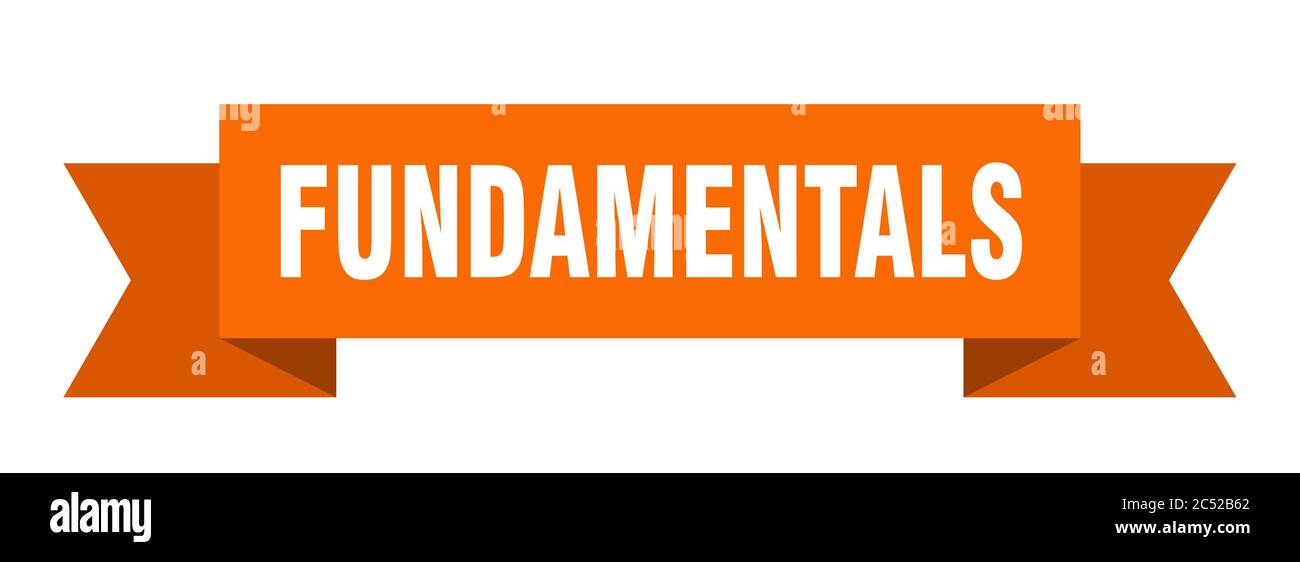 fundamentals ribbon. fundamentals isolated band sign. fundamentals ...