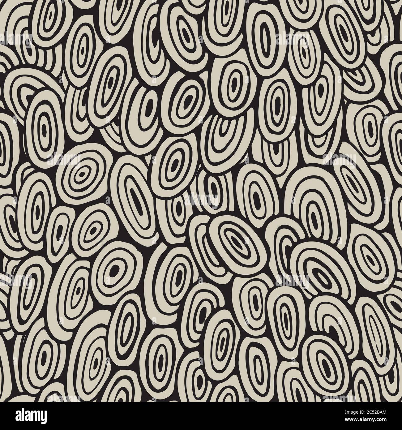 Vector decorative doodles seamless pattern Stock Vector Image & Art - Alamy