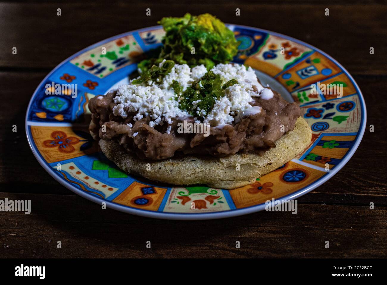 Tasty Mexican dish called Gorditas or Sopes Stock Photo - Alamy