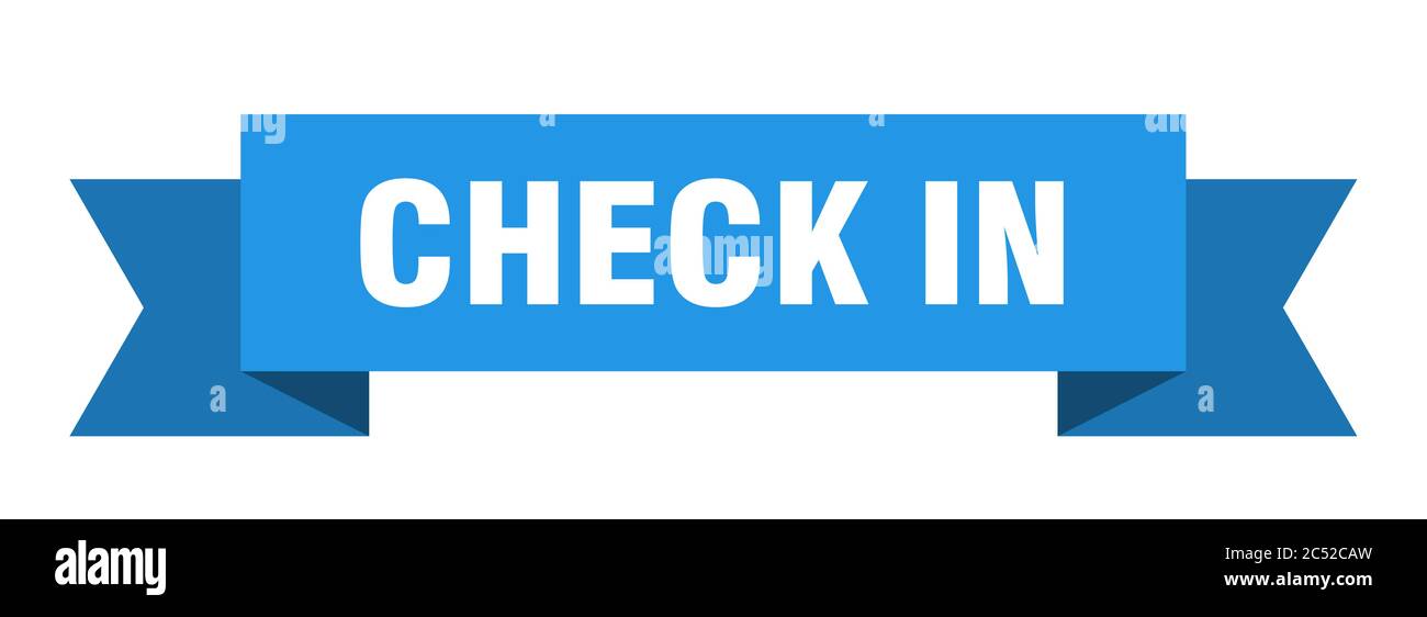 Sign In Check In check in ribbon. check in isolated band sign. check in banner Stock ...