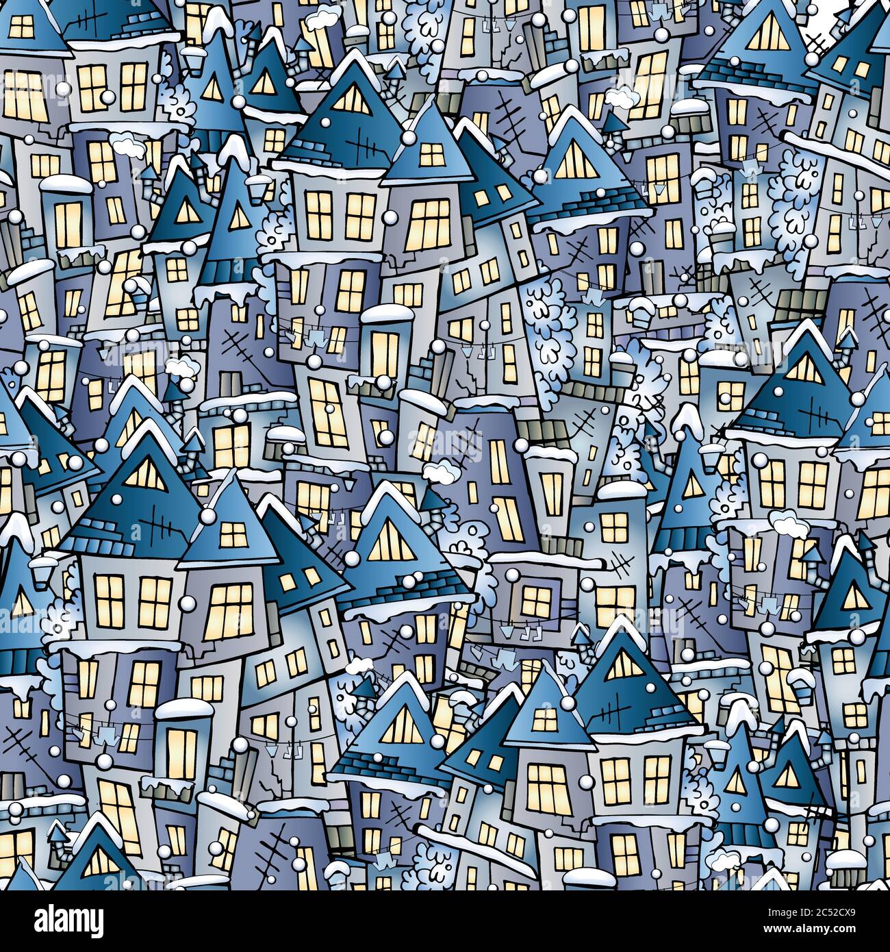 Old town houses countryside landscape background Stock Vector Images ...