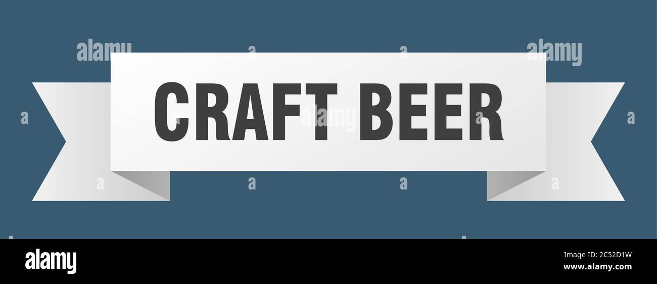 craft beer ribbon. craft beer isolated band sign. craft beer banner ...