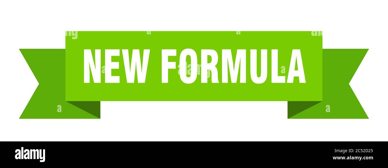 new formula ribbon. new formula isolated band sign. new formula banner ...