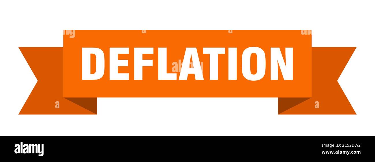 deflation ribbon. deflation isolated band sign. deflation banner Stock ...