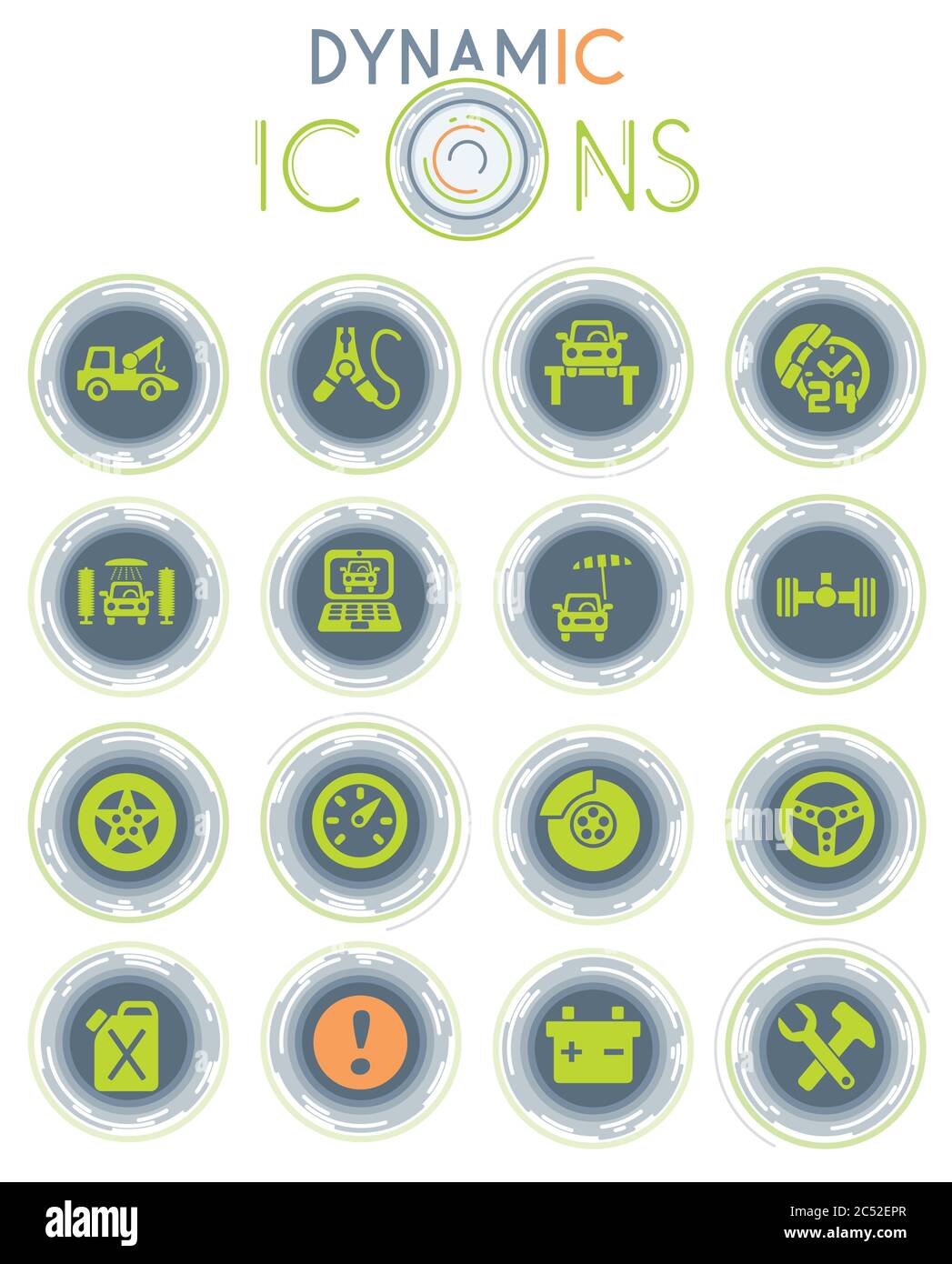 car service dynamic icons Stock Vector Image & Art - Alamy