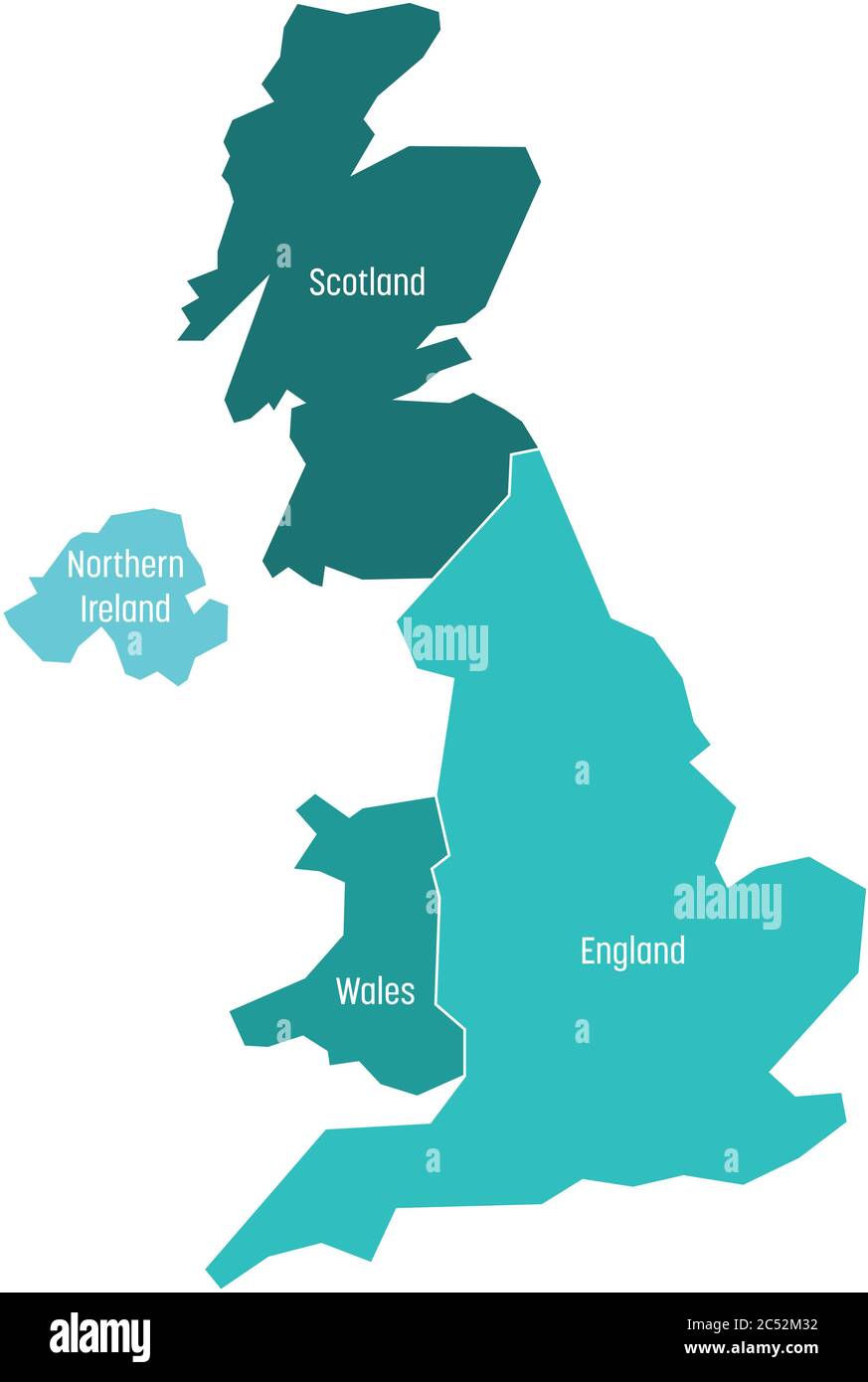 simple map of england and scotland England Ireland Scotland Wales Map High Resolution Stock simple map of england and scotland