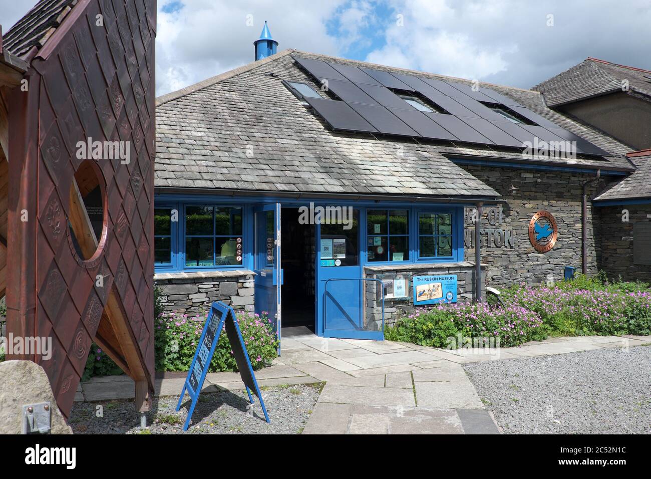 Ruskin Museum in Coniston in the Lake District National Park, Cumbria, UK Stock Photo