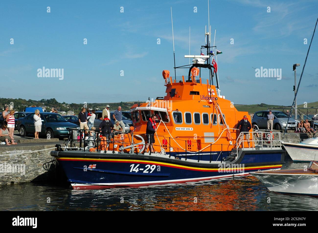 Relief Tamar Class Lifeboat RNLB 'Inner Wheel' in Padstow Harbour ...