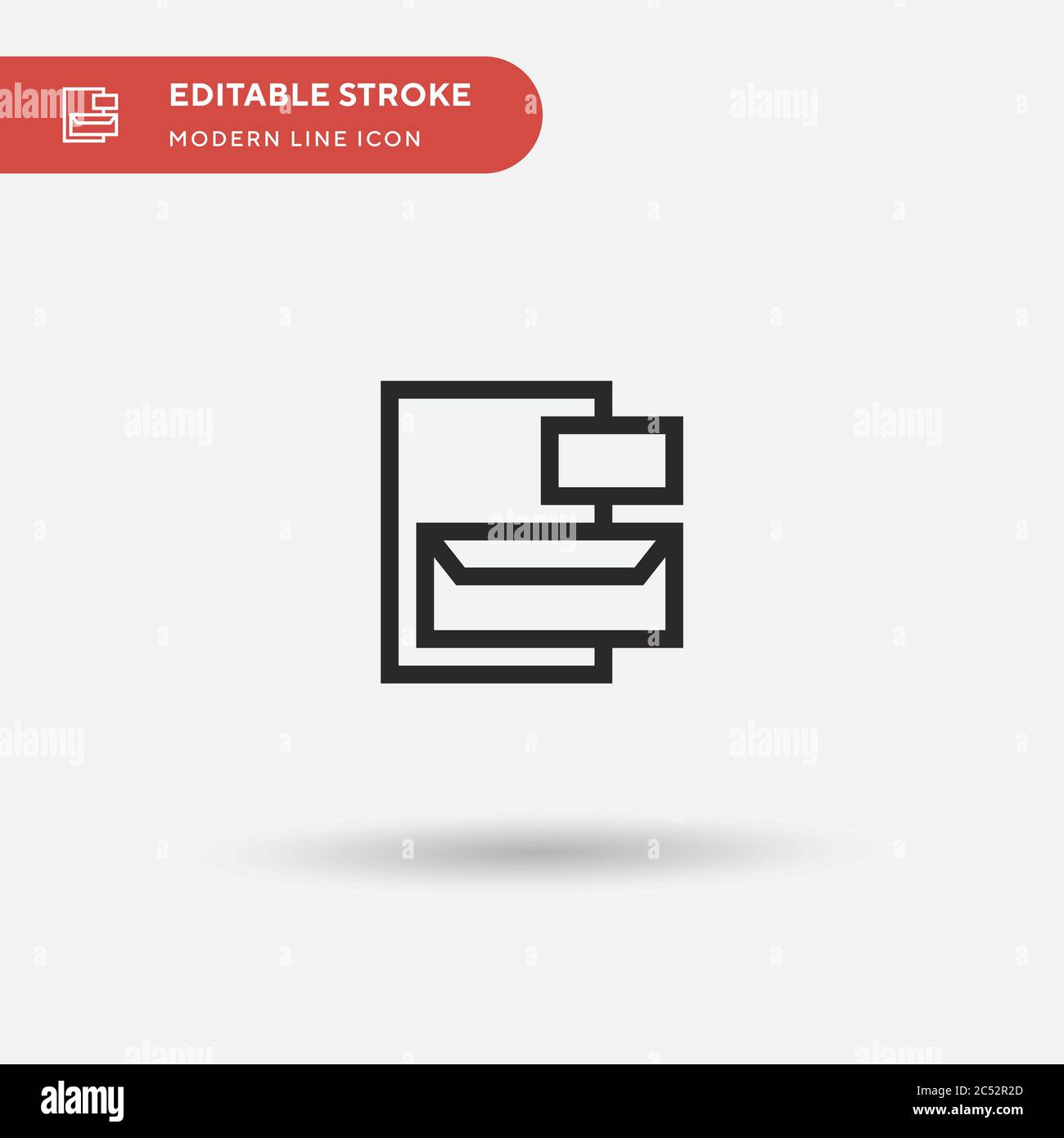 Visual Simple vector icon. Illustration symbol design template for web ...