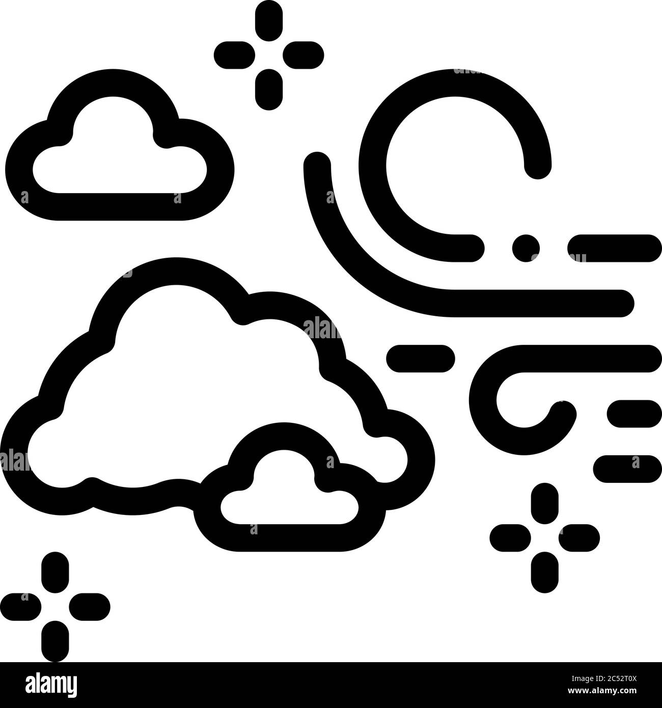 odor fresh air icon vector outline illustration Stock Vector Image