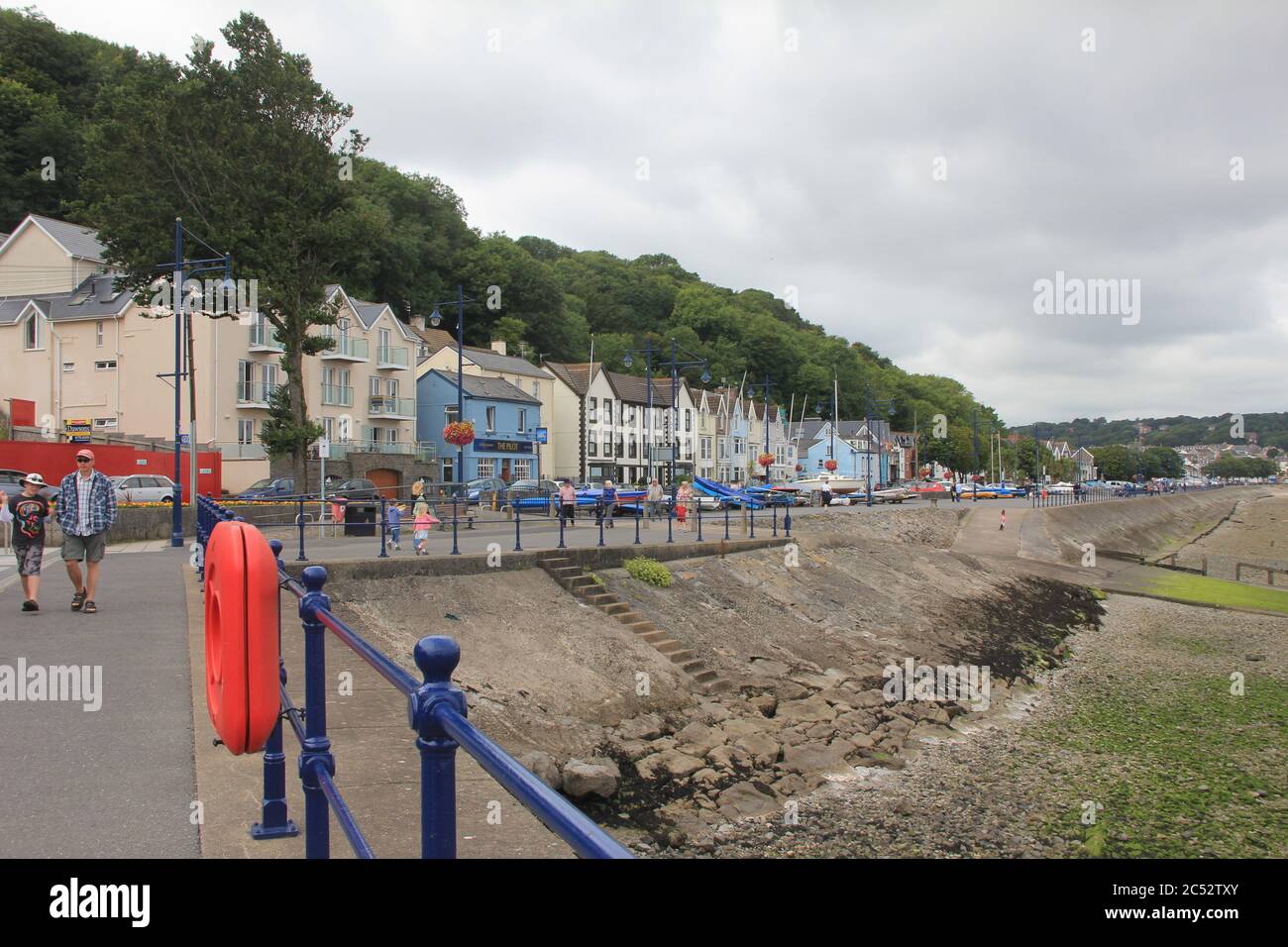 Mumbles Pier in Swansea Bay, Wales. Stock Photo
