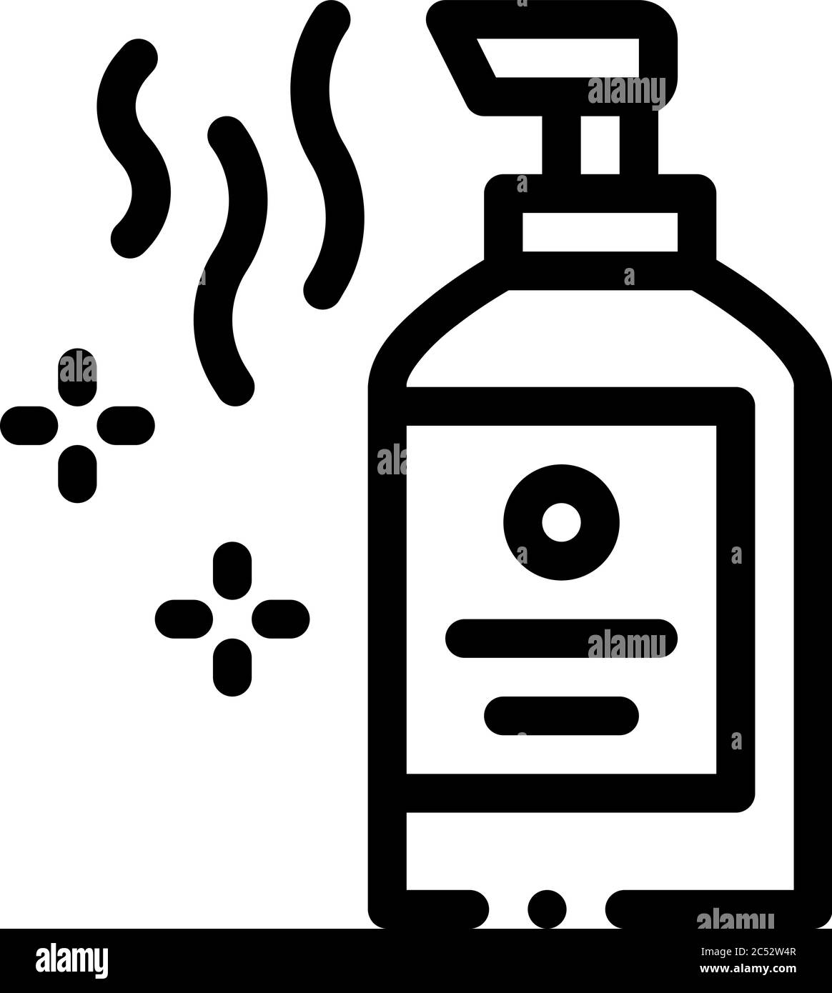 aromatic liquid soap bottle icon vector outline illustration Stock ...